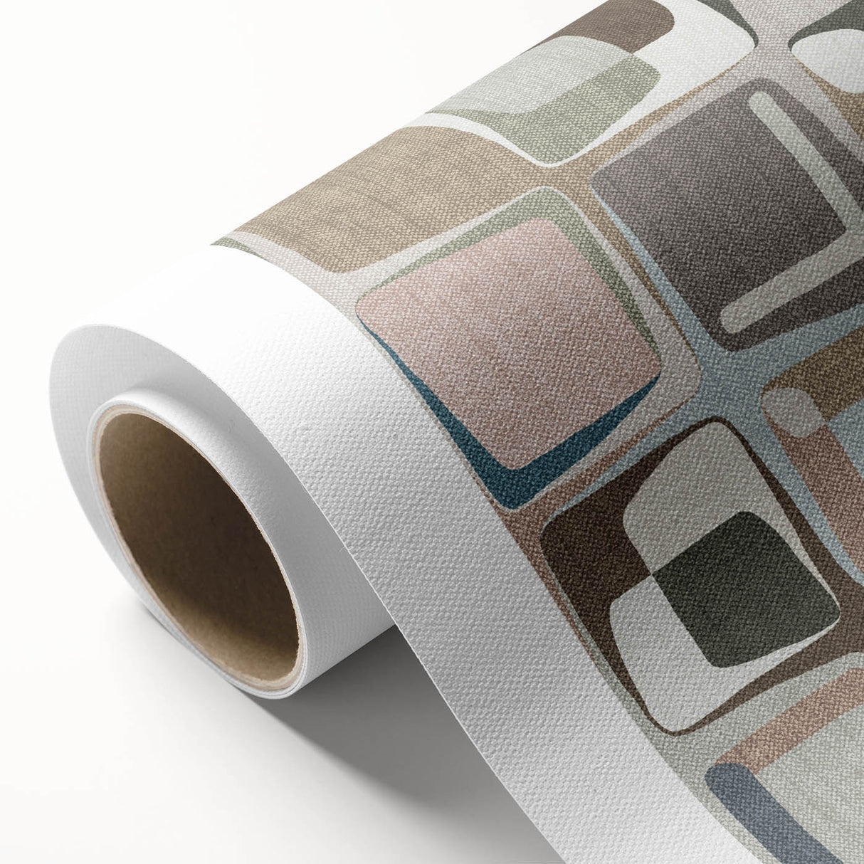 Retro Harmony – Minimalist Abstract Wall Art in Soft Earthy Tones