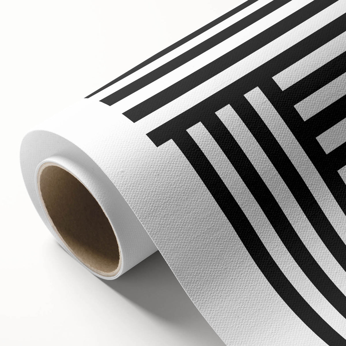 Modern Geometric Abstract Wall Art - Black and White Line Art