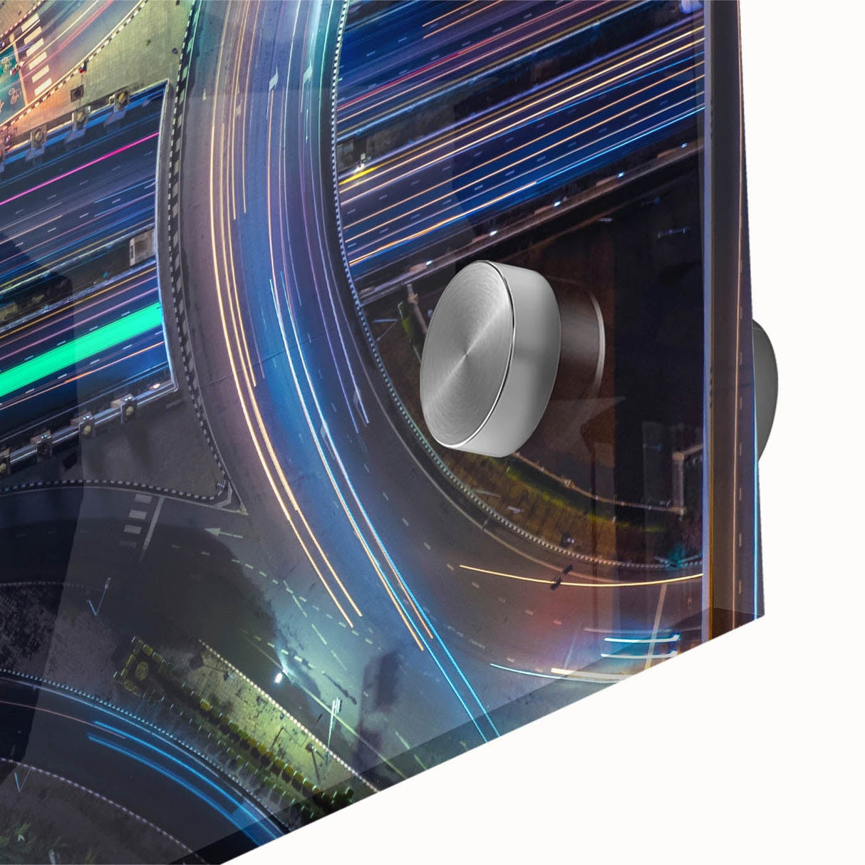 Vibrant Cityscape Canvas Prints – Neon Highway Modern Wall Art