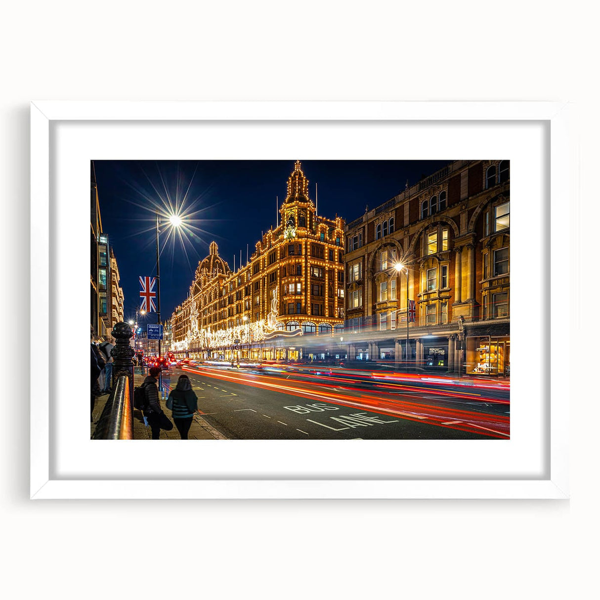 Contemporary City Wall Decor – London Street Night Photography