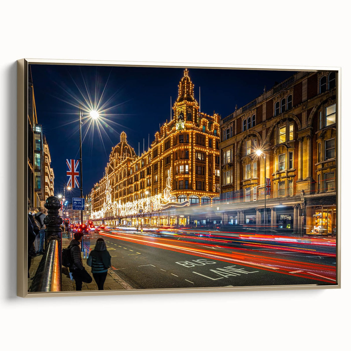 Contemporary City Wall Decor – London Street Night Photography