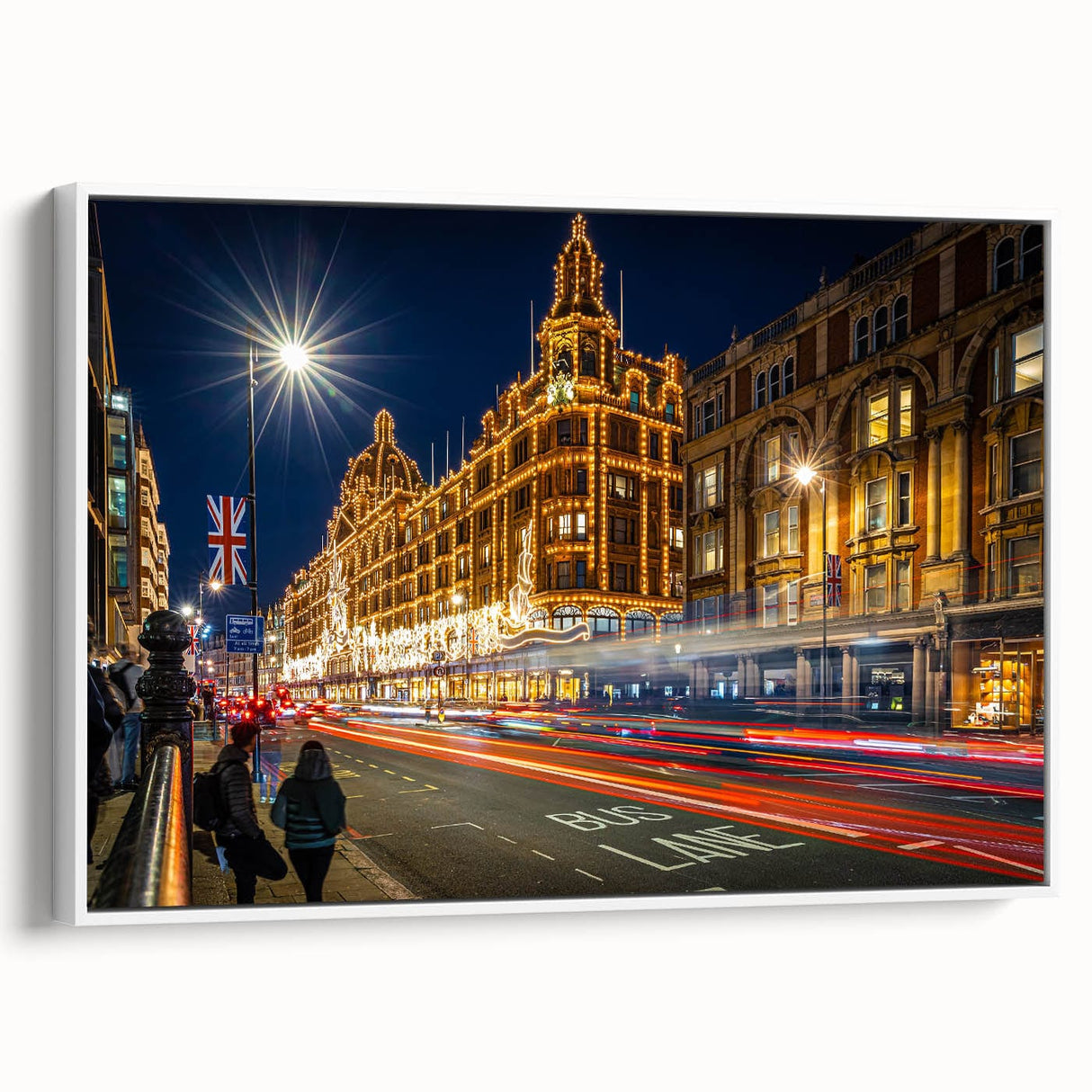 Contemporary City Wall Decor – London Street Night Photography
