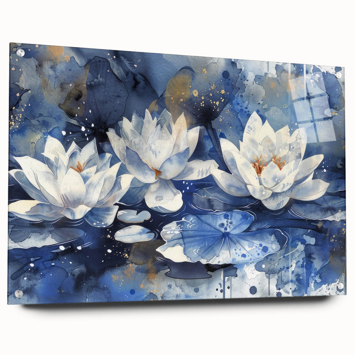 Vibrant floral canvas artwork showcasing bold colors and intricate detailing of blooming flowers, elegantly displayed in a modern living room setting. Perfect for enhancing home decor with a touch of nature.