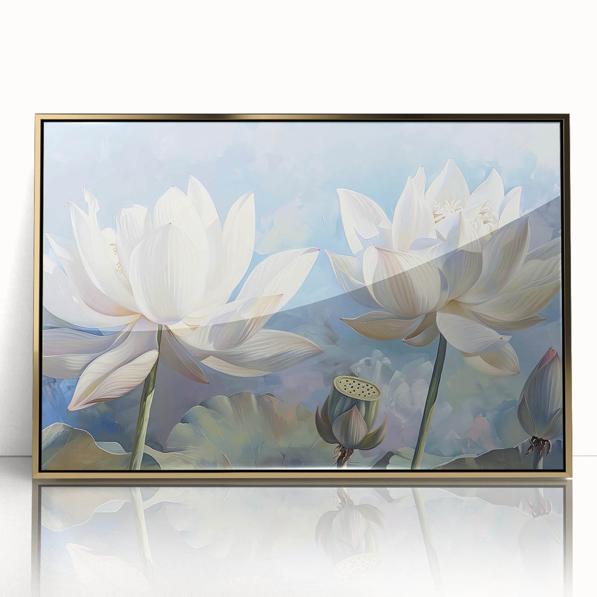 Vibrant close-up of a floral canvas print showcasing colorful flowers in a detailed, textured design, ideal for home decor and art enthusiasts.