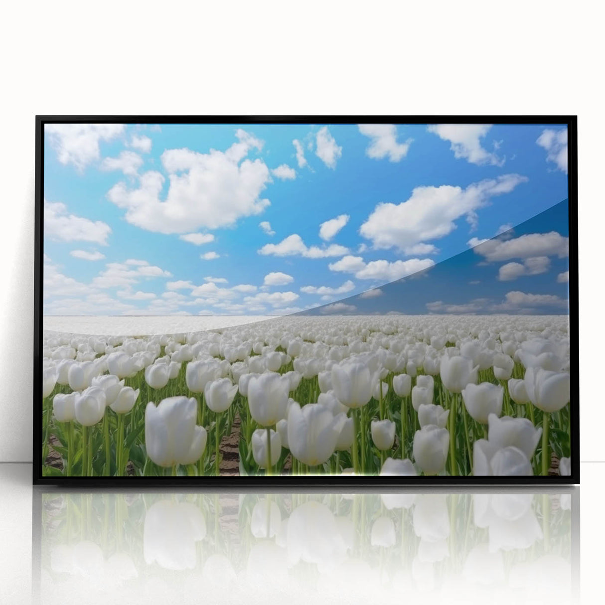 Vibrant floral canvas print showcasing a colorful bouquet of wildflowers, perfect for home decor. The artwork features intricate details and bright hues, ideal for creating an inviting atmosphere.