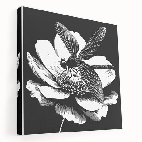 Detailed illustration of a vibrant insect design on a textured canvas, showcasing intricate colors and patterns, perfect for nature-themed decor or educational purposes.