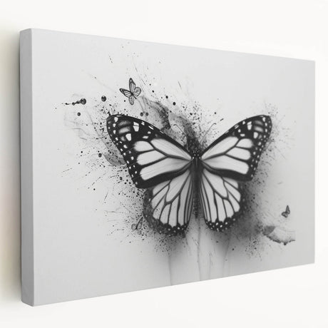 Colorful insect illustration showcasing a detailed butterfly with vibrant wings, set against a soft, blurred background, perfect for nature-themed decor or educational use.
