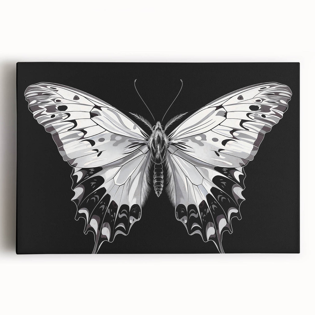 Detailed close-up of a colorful insect illustration showcasing intricate patterns and textures, ideal for educational purposes or nature-themed decor.