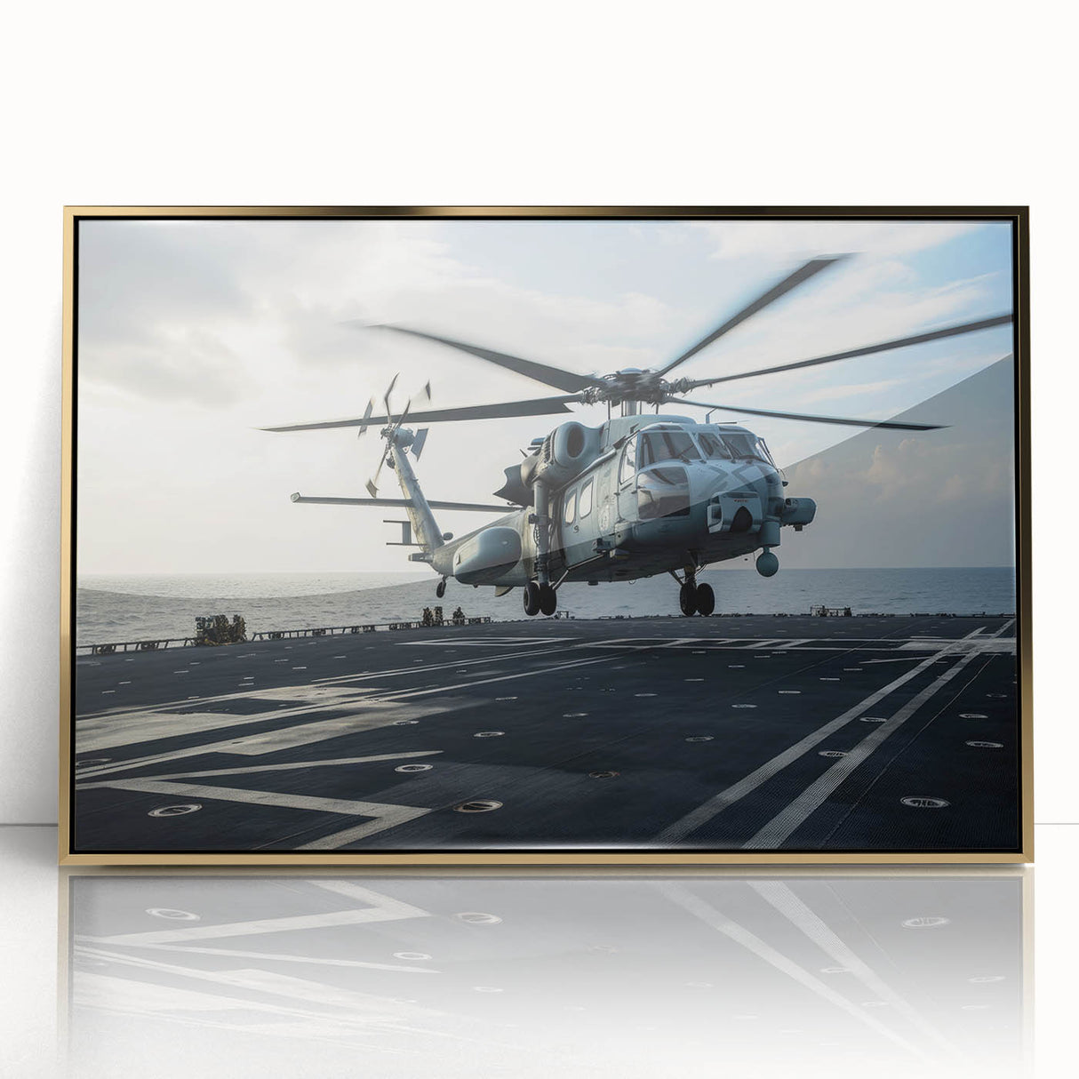 Mid-century modernist art print of abstract shapes in muted earth tones on canvas, suitable for nursery wall decor.