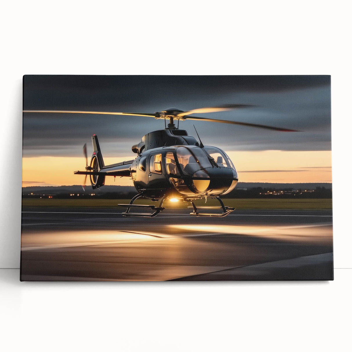 Large black and white acrylic print of assorted kitchen utensils, ideal for kitchen wall art.