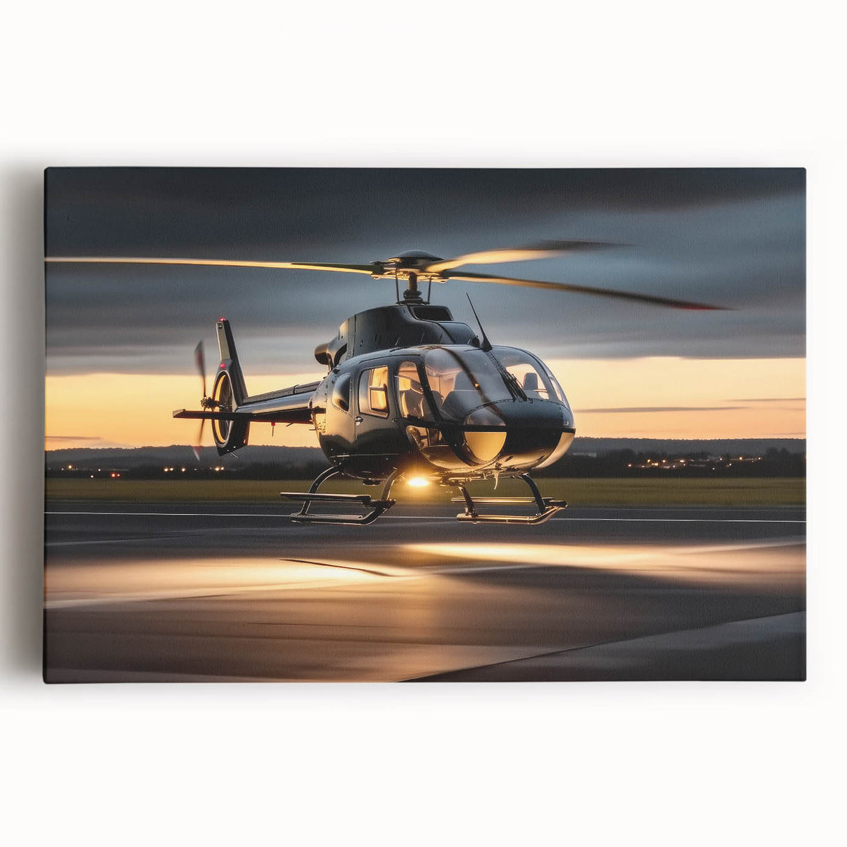 Black and white large art print of a vintage car on canvas, ideal for kitchen wall art or bedroom decor.