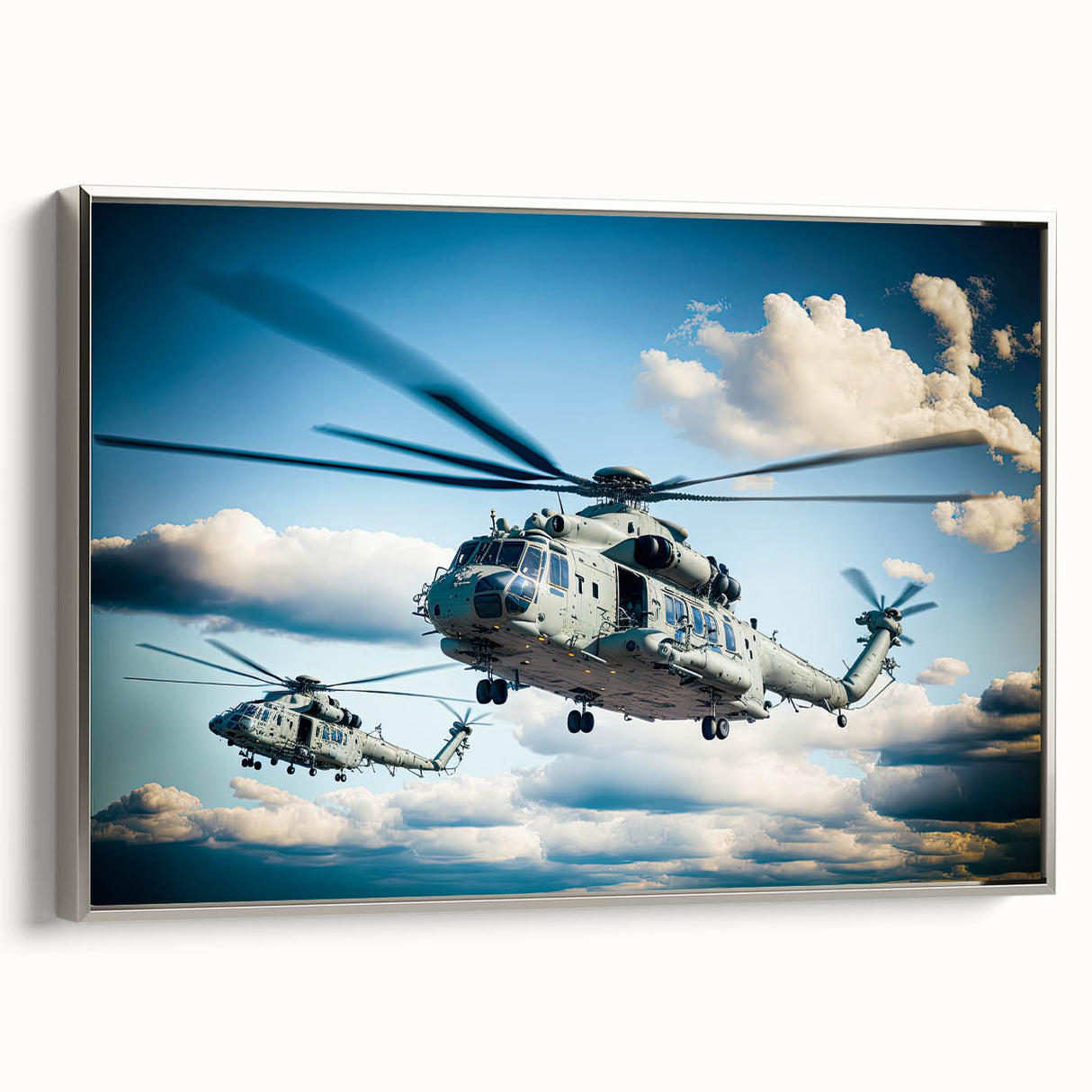 Landscape art painting on canvas depicting a vintage car in colorful art style, set against a black background.