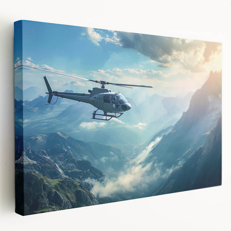 Large abstract canvas print in vibrant red and blue tones, ideal for kitchen wall art.