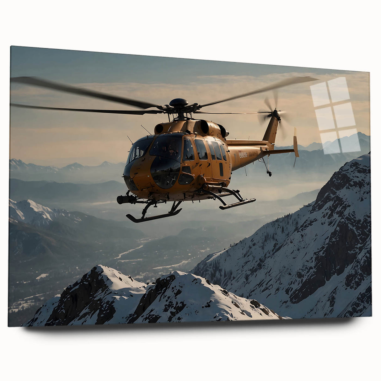 Large abstract wall art in vibrant orange and blue tones on canvas, suitable for bedroom or dining room decor.