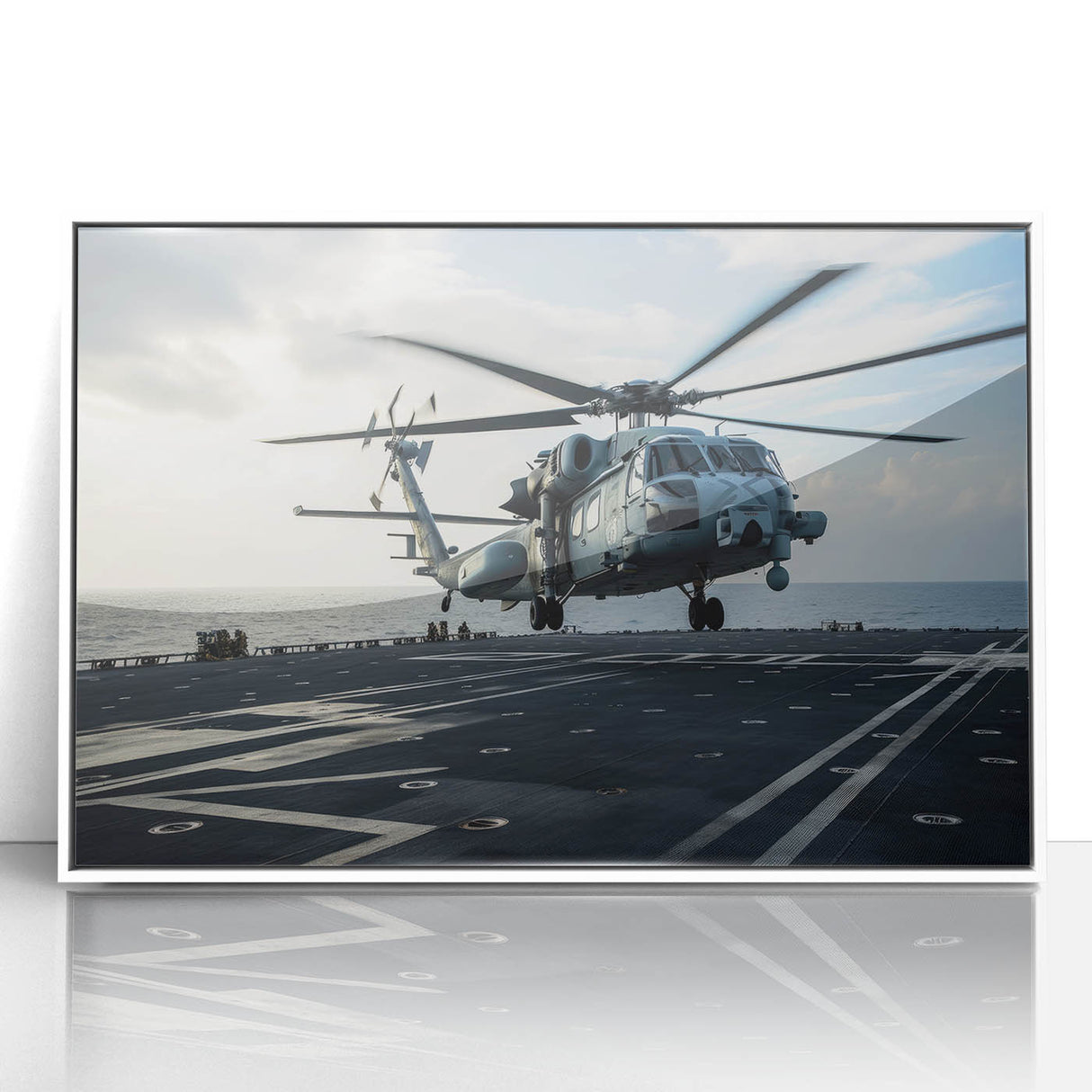 Art deco poster featuring a stylized vintage car in muted gold and black tones on a framed canvas.