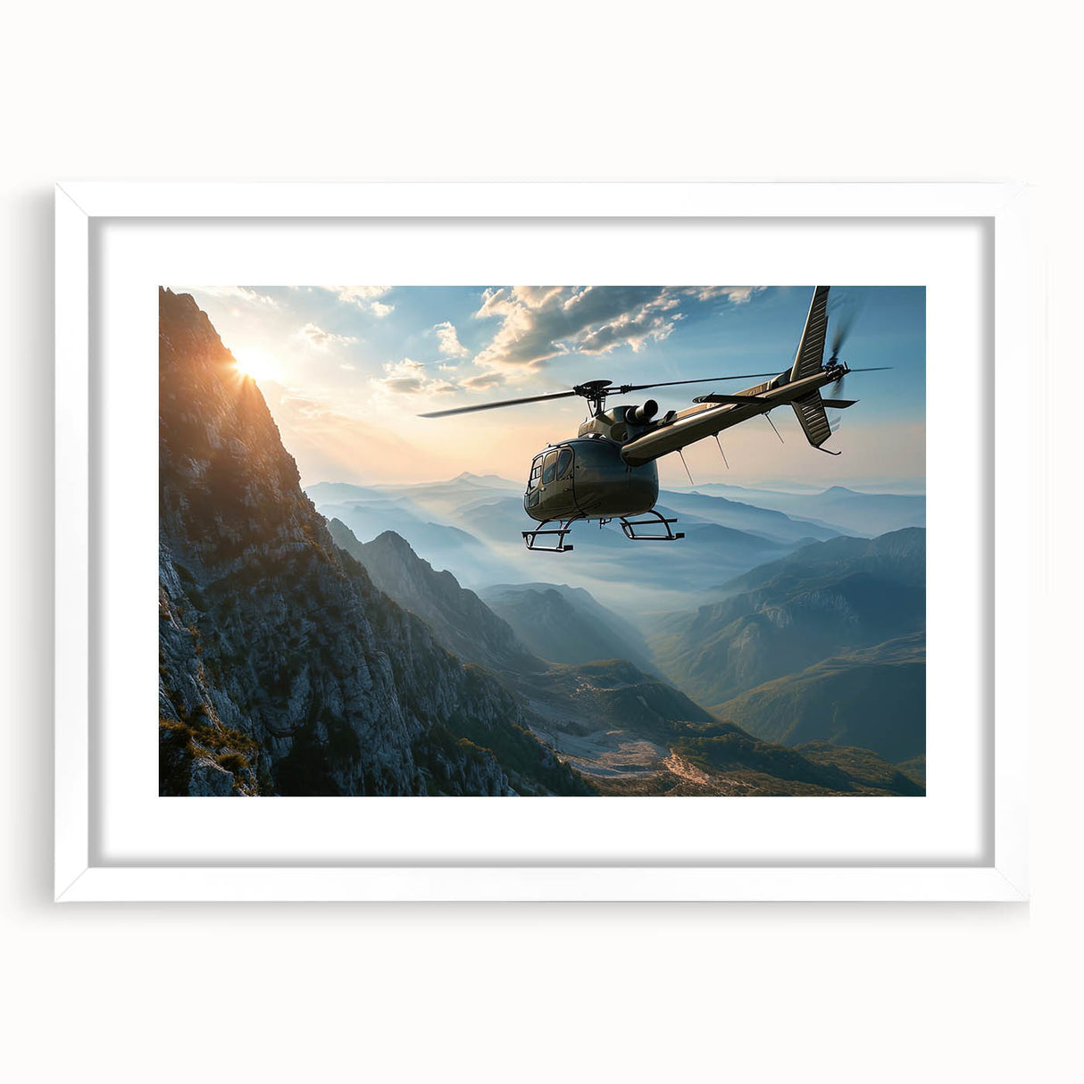 Abstract art print in vibrant blue and orange tones on canvas, suitable for bedroom or dining room decor.