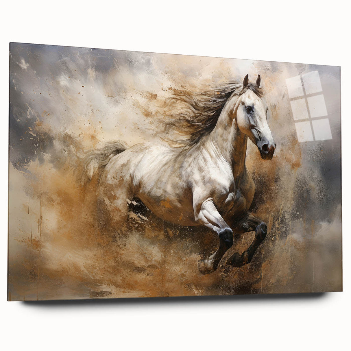 Abstract figurative wall art collection showcasing vibrant colors and dynamic shapes, presented in a sleek acrylic glass format, ideal for modern decor.