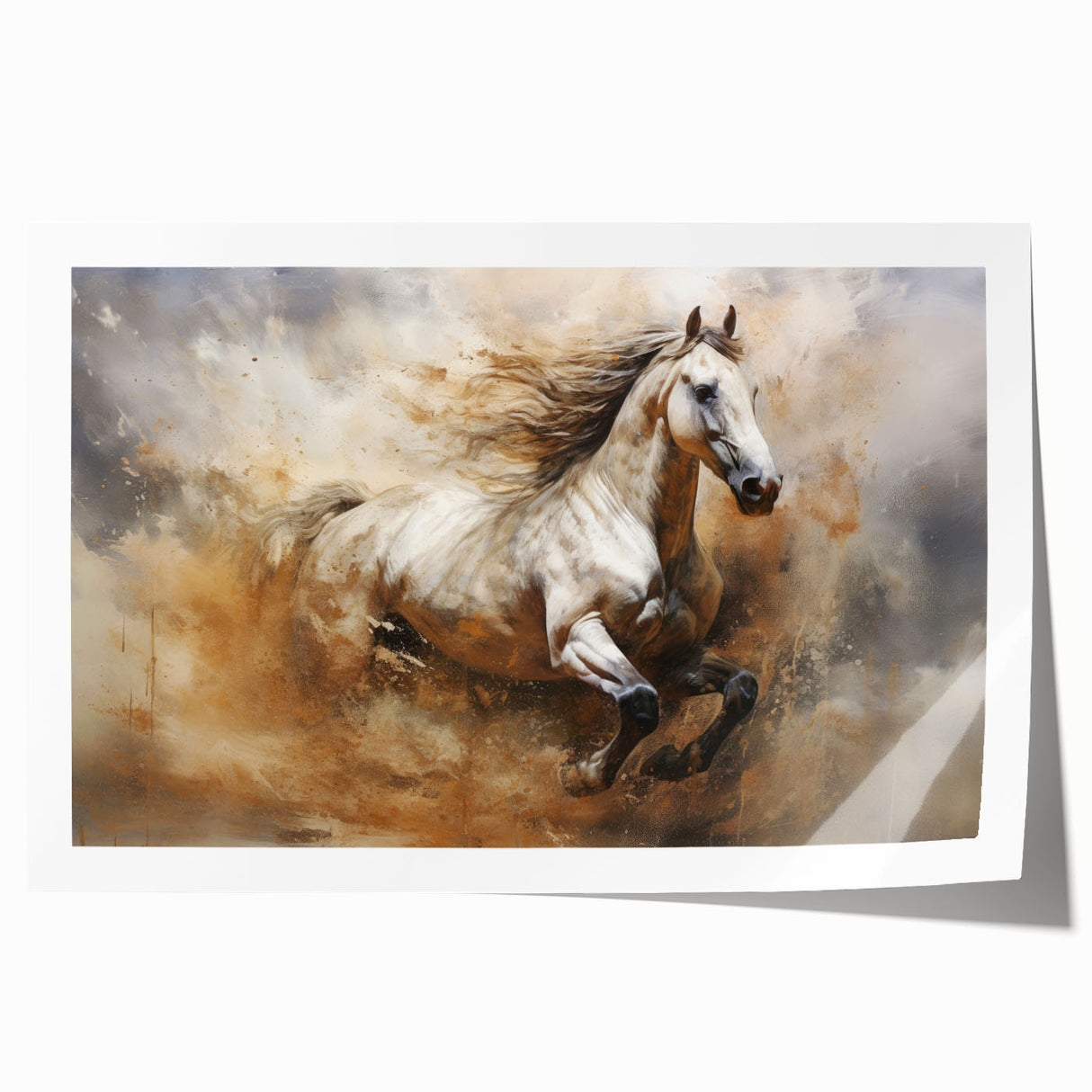 Abstract figurative wall art print showcasing vibrant colors and dynamic shapes, perfect for modern home decor and artistic expression.