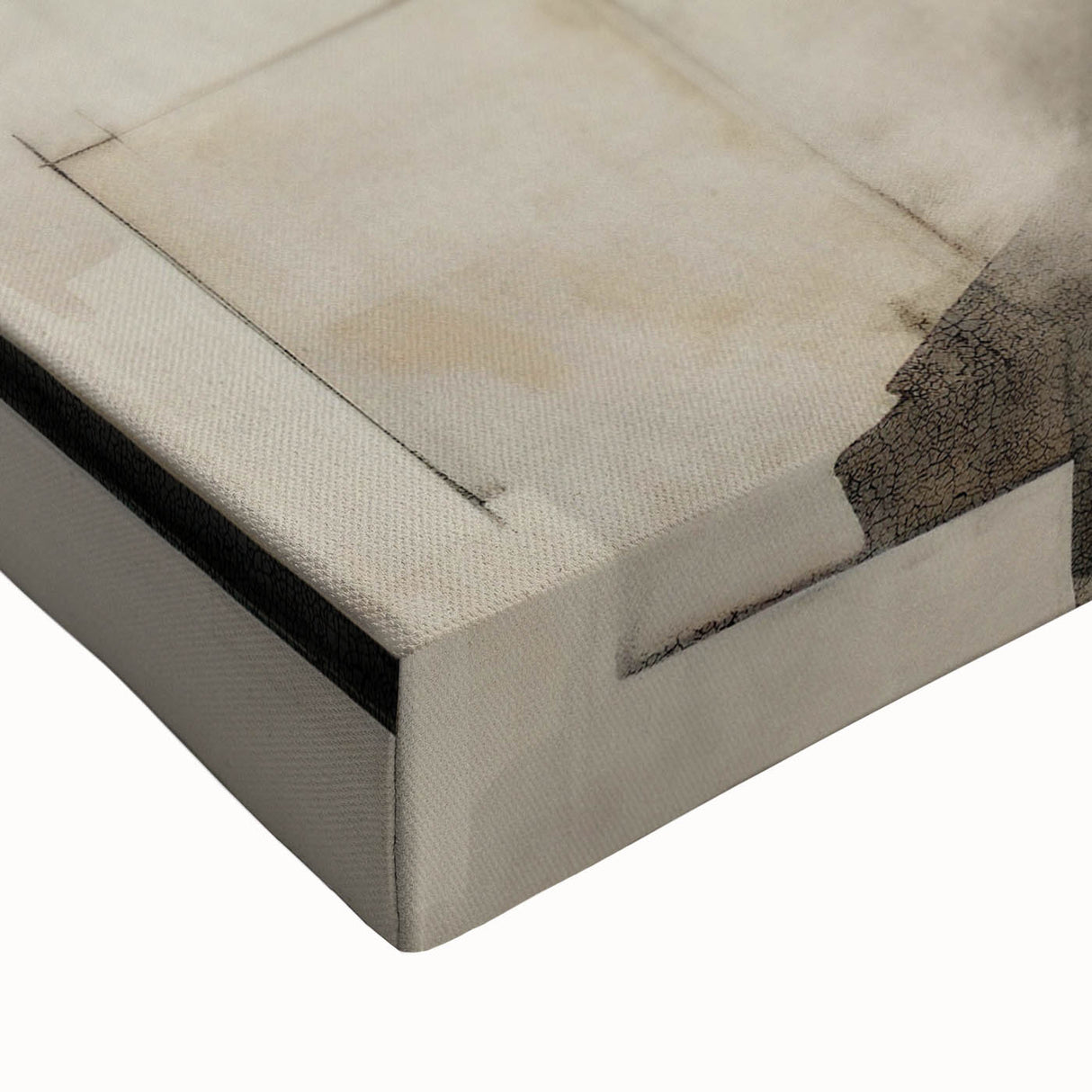 Close-up of an abstract figurative wall art canvas showcasing vibrant colors and intricate designs, perfect for modern home decor accents.