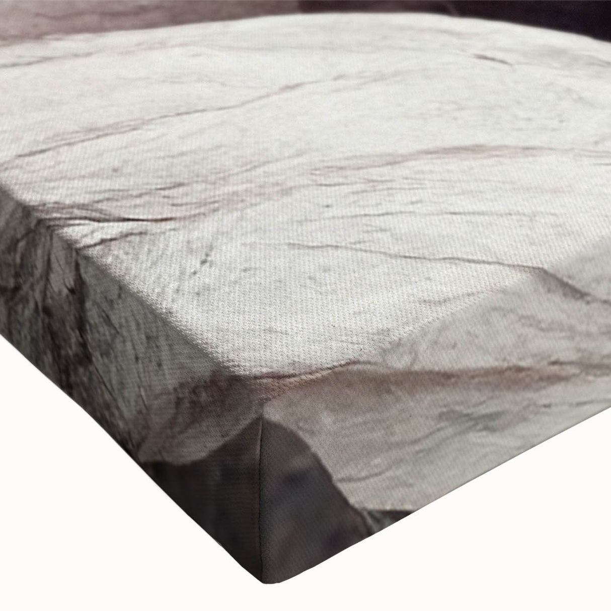 Close-up of an abstract floral design on stretched canvas, showcasing vibrant colors and intricate patterns, ideal for modern home decor.