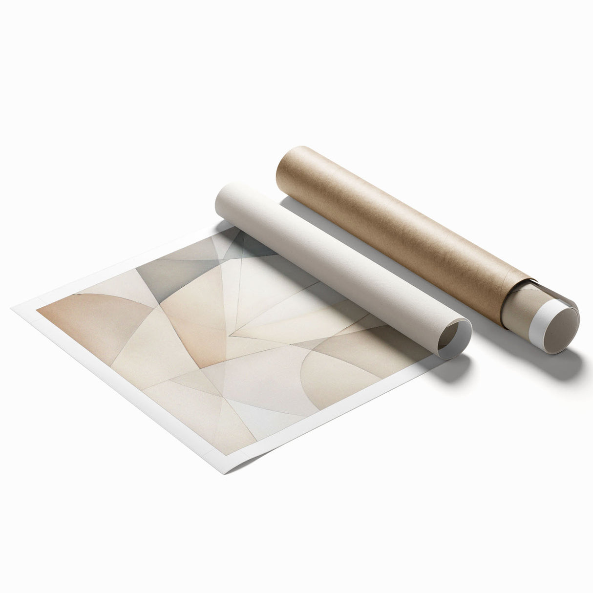 Abstract minimalist wall art print showcasing soft pastel colors and geometric shapes, designed for modern decor. Perfect for adding a stylish touch to interiors.