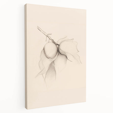 Stretched canvas showcasing an abstract minimalist wall art design, featuring soft pastel colors and geometric shapes, perfect for modern home decor.