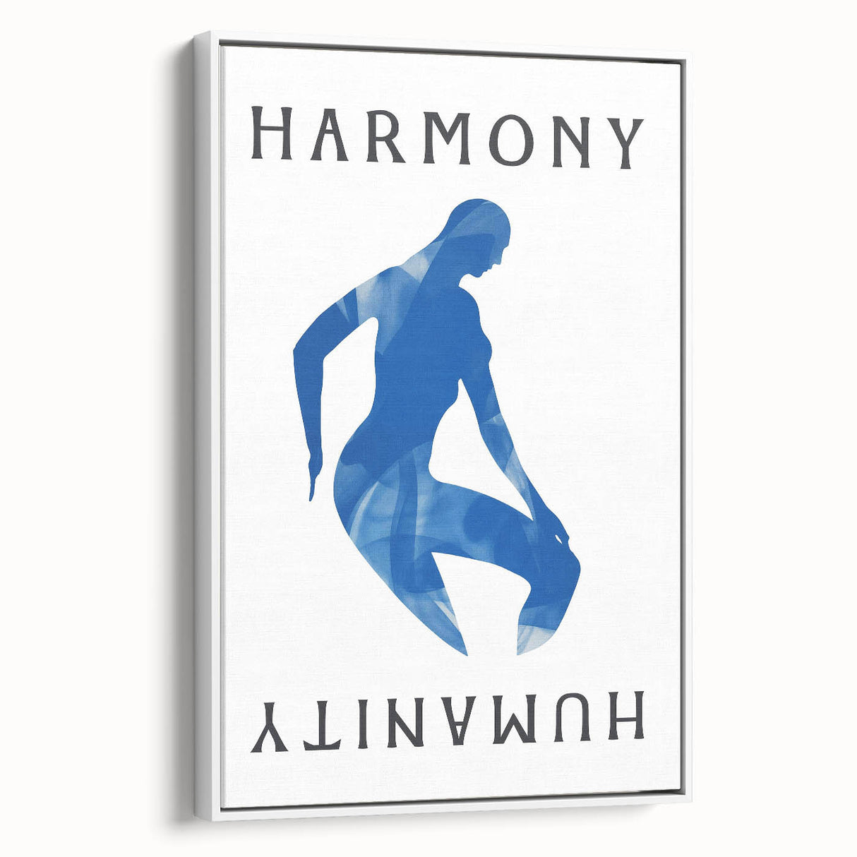 Framed minimalist wall art featuring an abstract design in soft pastel colors, elegantly displayed from a side view against a neutral background, perfect for modern decor.