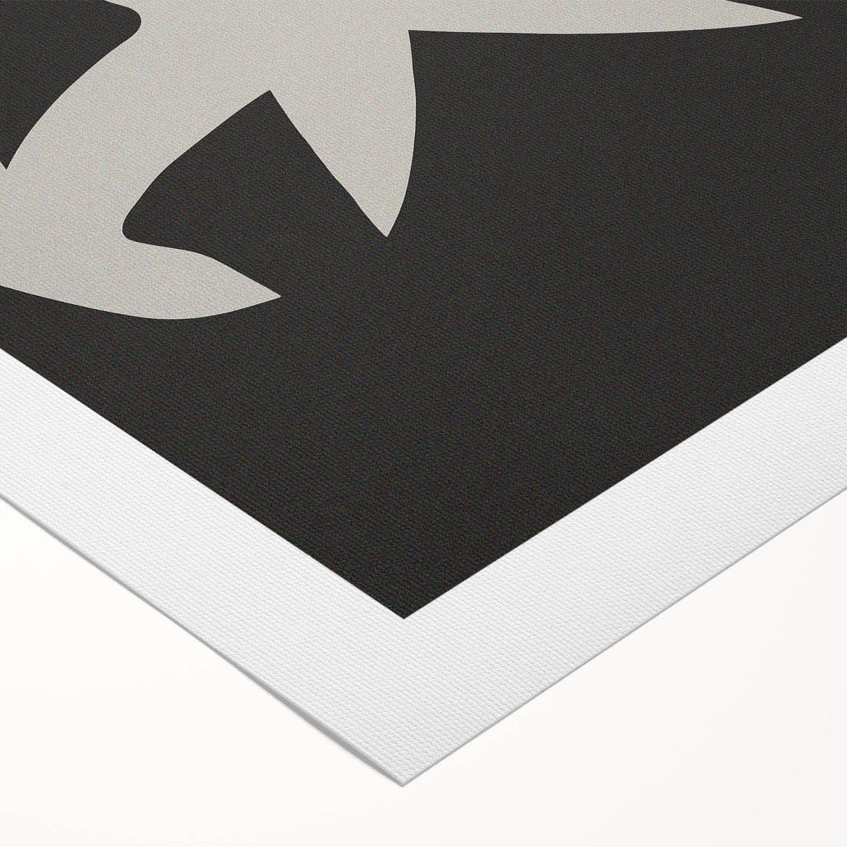 Abstract minimalist wall art print on rolled canvas showcasing soft pastel colors and geometric shapes, ideal for modern decor.