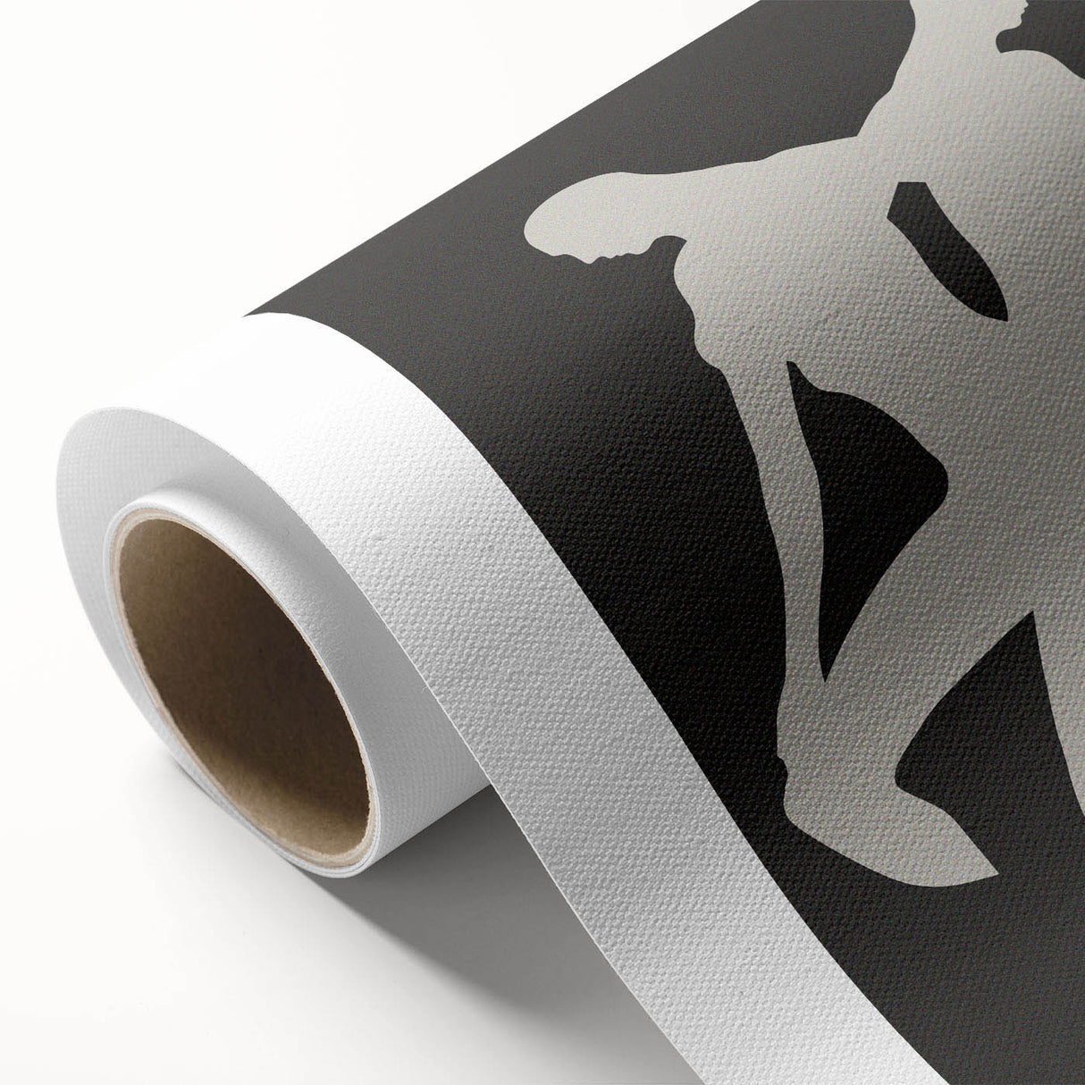 Abstract minimalist wall art on rolled canvas, showcasing soft pastel colors and geometric shapes, ideal for modern home decor and framing.