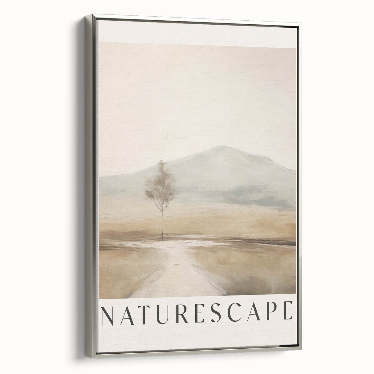 Framed abstract minimalist wall art collection showcasing a silver side view, highlighting elegant lines and subtle textures, ideal for modern decor.