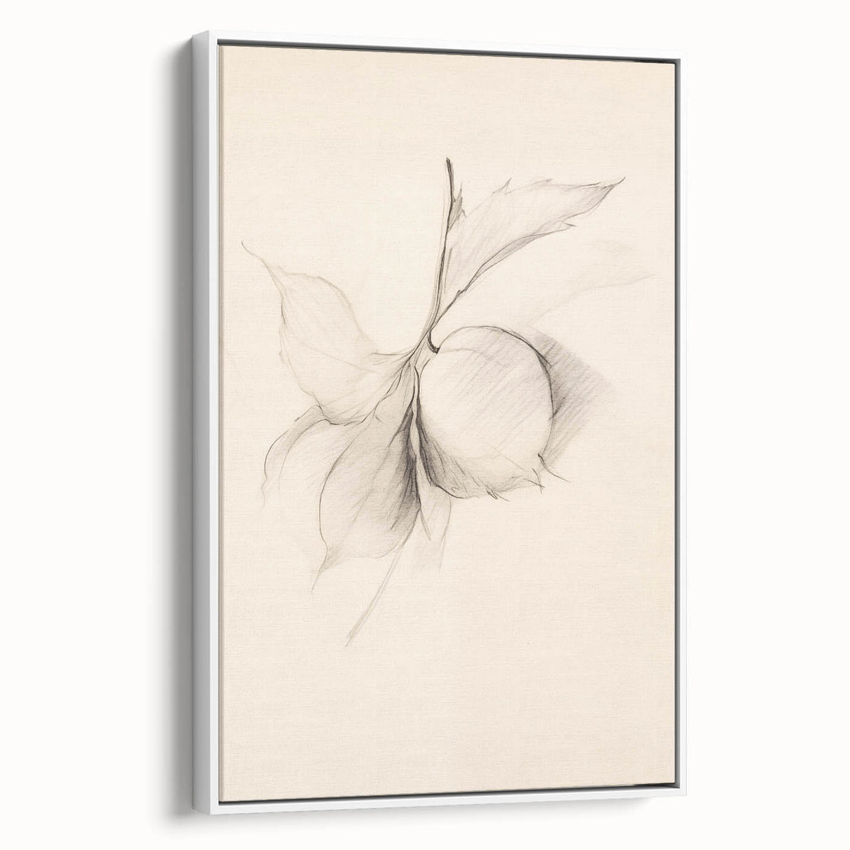 Framed abstract minimalist wall art in a white setting, showcasing a sleek design with soft color gradients and geometric shapes, ideal for modern decor.