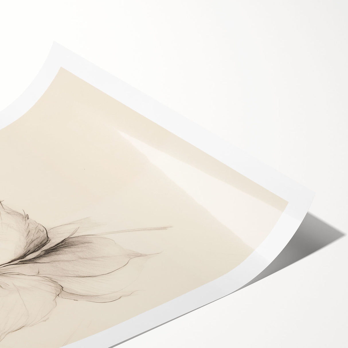 Abstract minimalist wall art print showcasing a vibrant blend of blue and gold colors, emphasizing geometric shapes and fluid lines, ideal for modern home decor.