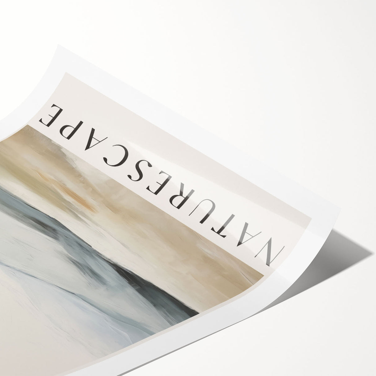 Abstract minimalist wall art print showcasing a harmonious blend of soft pastel colors and geometric shapes, rolled and ready for framing, perfect for modern decor.