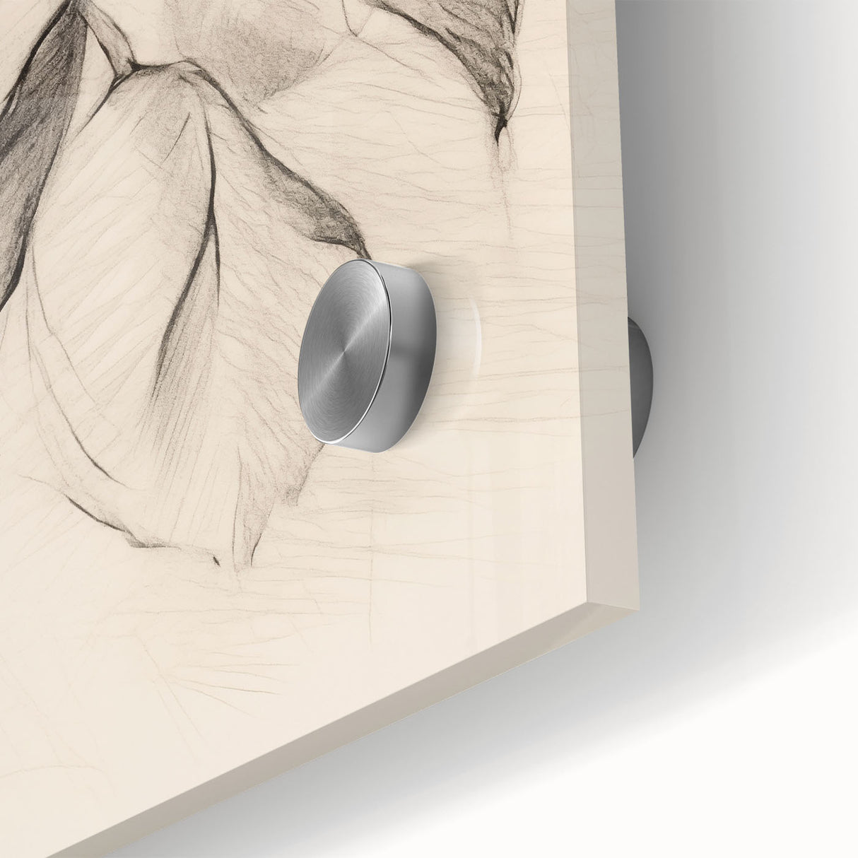 Abstract minimalist wall art design showcasing a vibrant color palette with geometric shapes, printed on acrylic glass for a modern aesthetic. Ideal for contemporary home decor.