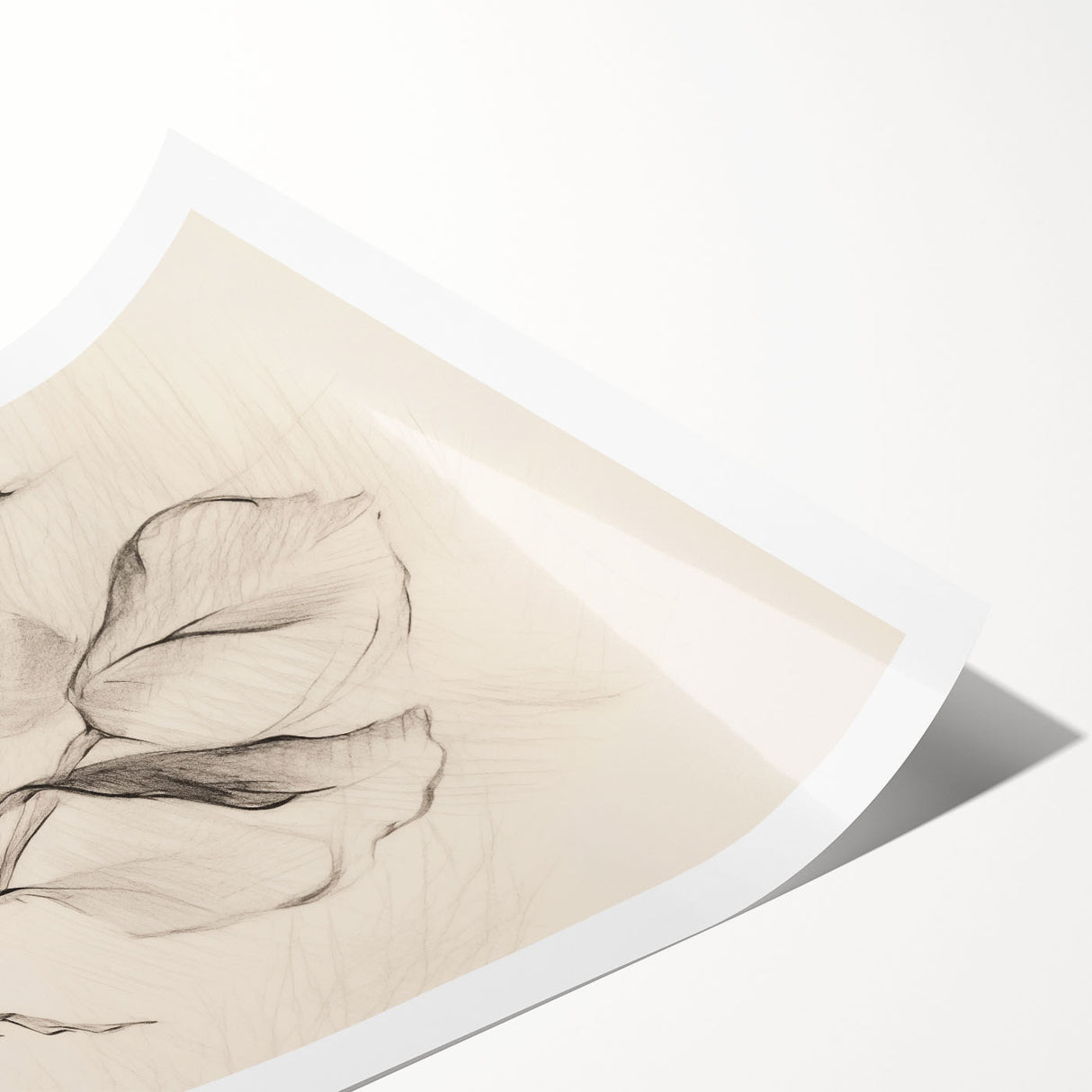 Minimalist abstract wall art print showcasing soft pastel colors and geometric shapes, rolled for easy shipping and display in modern interiors. Ideal for enhancing contemporary home decor.