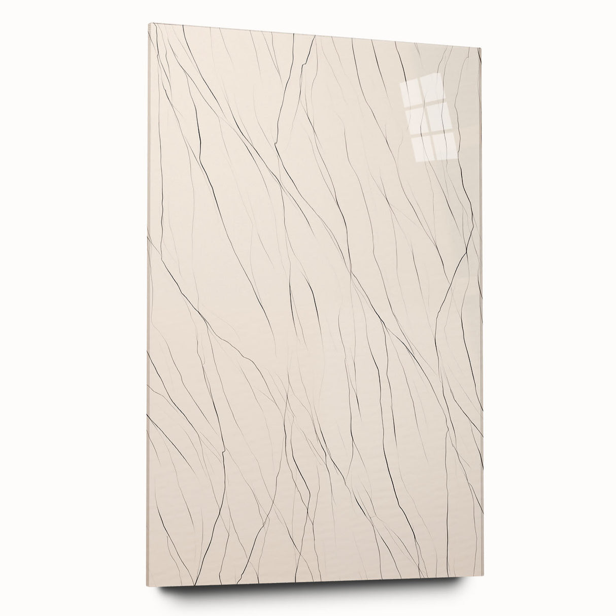 Abstract minimalist wall art collection displayed in a sleek acrylic frame, showcasing a modern design with soft pastel colors and clean lines, perfect for contemporary decor.