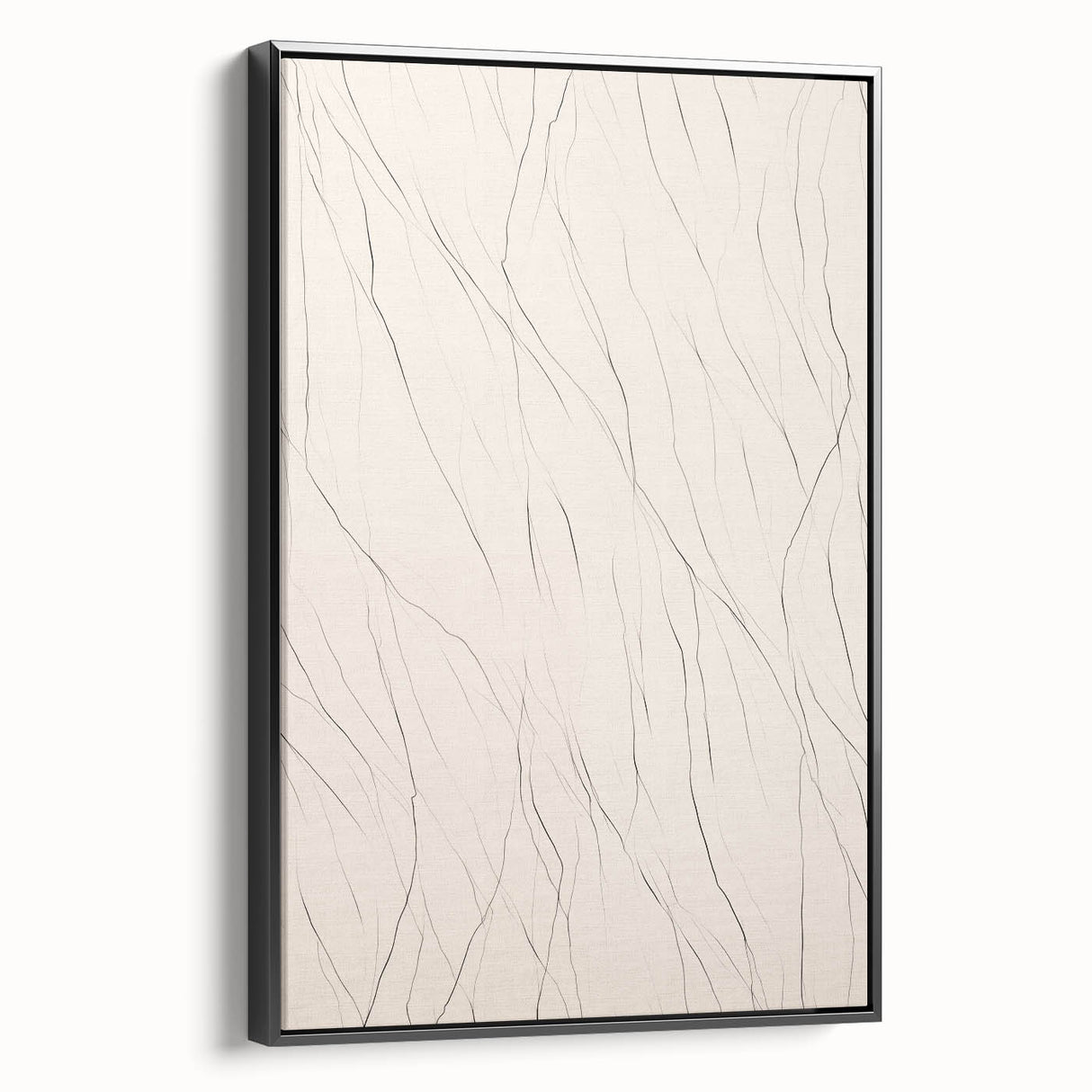 Framed abstract minimalist wall art design showcasing a sleek black profile, ideal for modern decor, displayed against a neutral background. Perfect for enhancing any contemporary space.