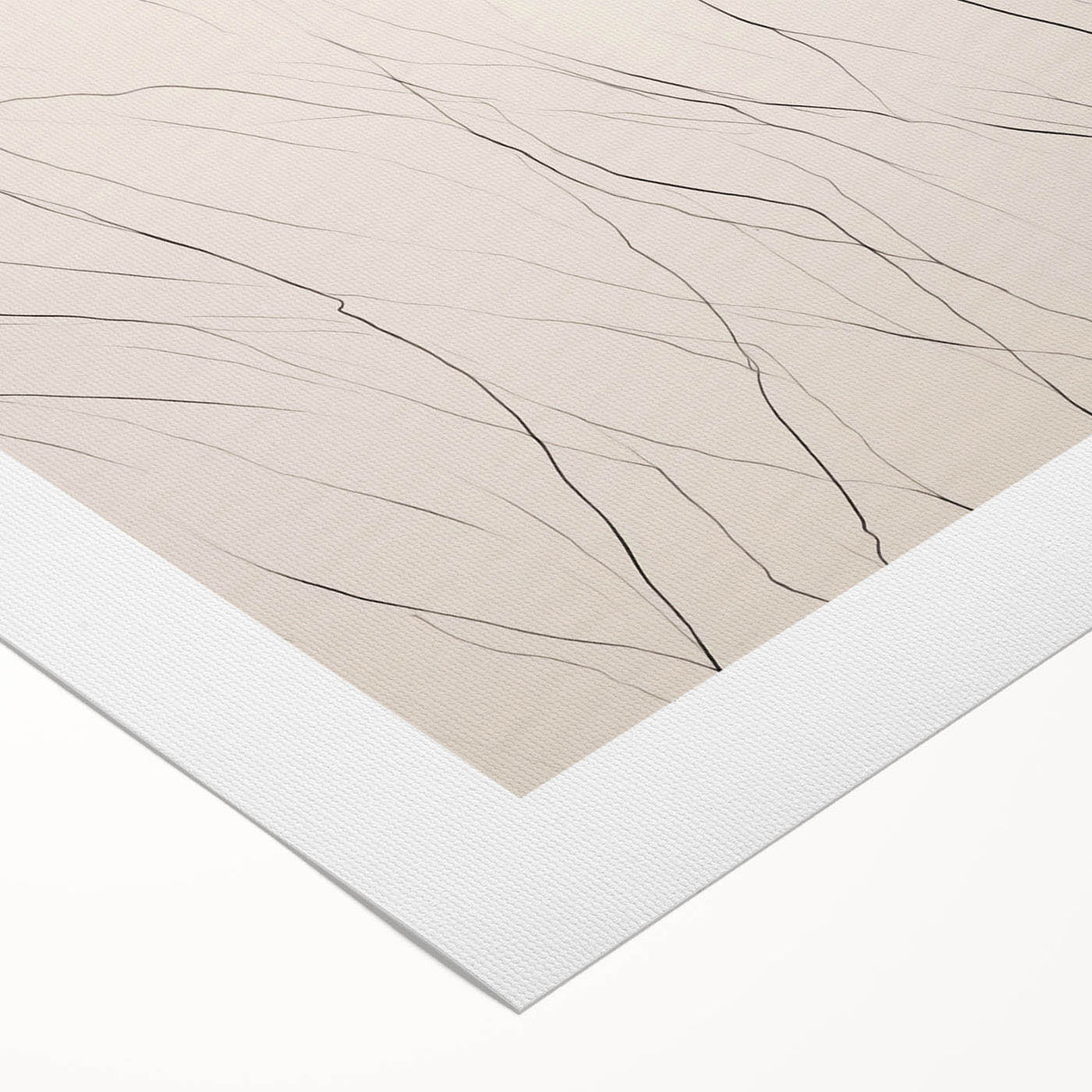 Abstract minimalist wall art design featuring soft pastel colors and geometric shapes on rolled canvas, ideal for modern home decor or gallery display.