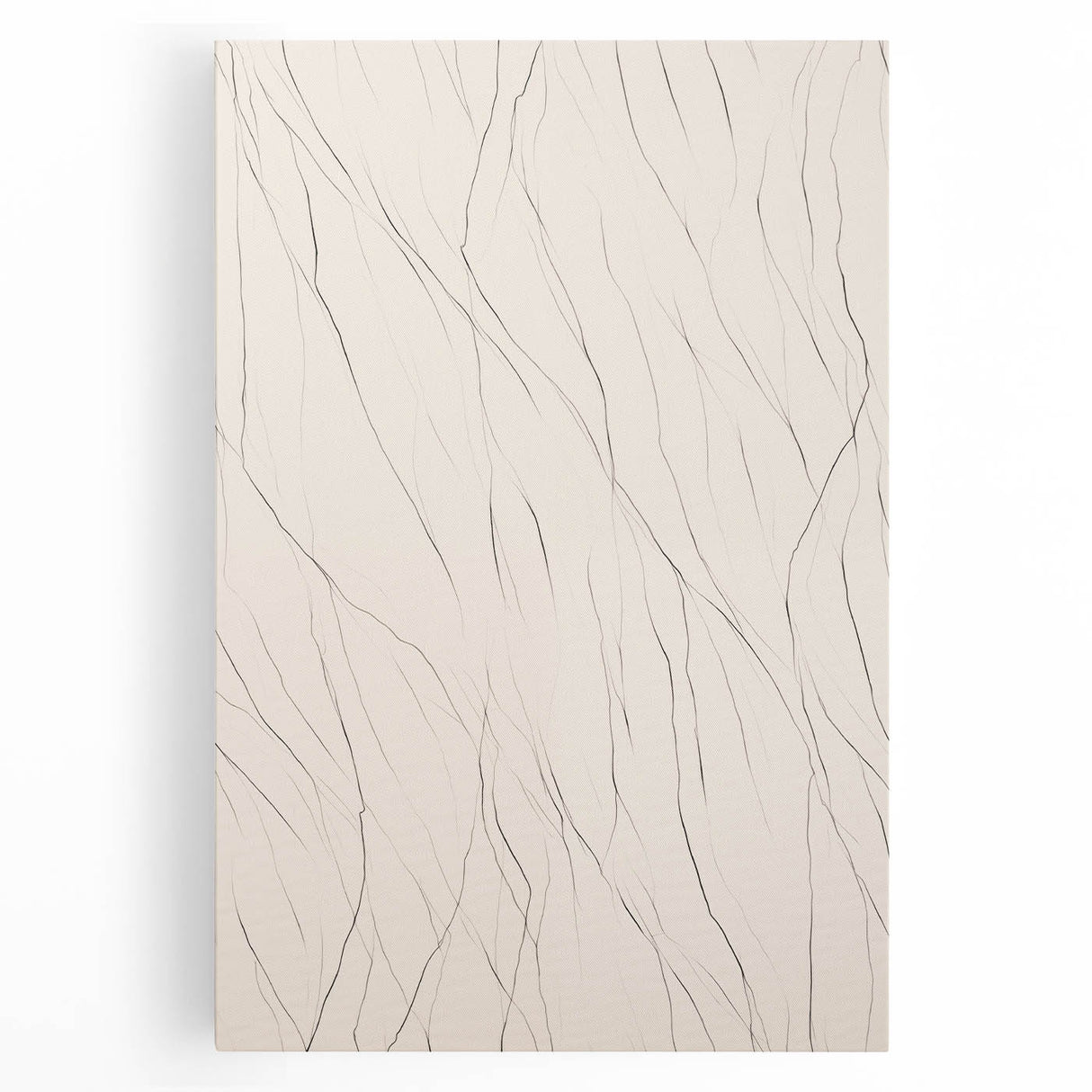 Abstract minimalist wall art collection displayed on stretched canvas, featuring soft pastel colors and geometric shapes, ideal for modern home decor and artistic interior design.