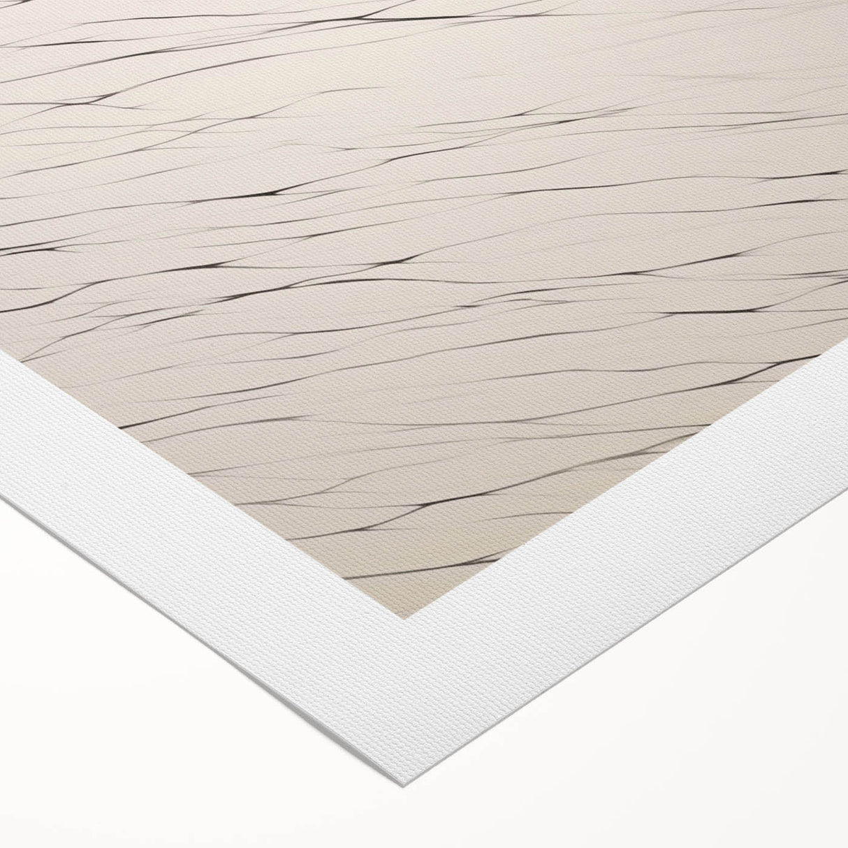 Abstract minimalist wall art collection on rolled canvas, showcasing muted colors and geometric shapes, ideal for modern home decor or office aesthetics, packaged securely in a cardboard tube.