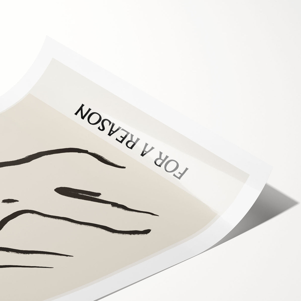 Abstract minimalist wall art print featuring soft pastel colors and geometric shapes, elegantly rolled for easy display. Ideal for modern home decor and artistic spaces.