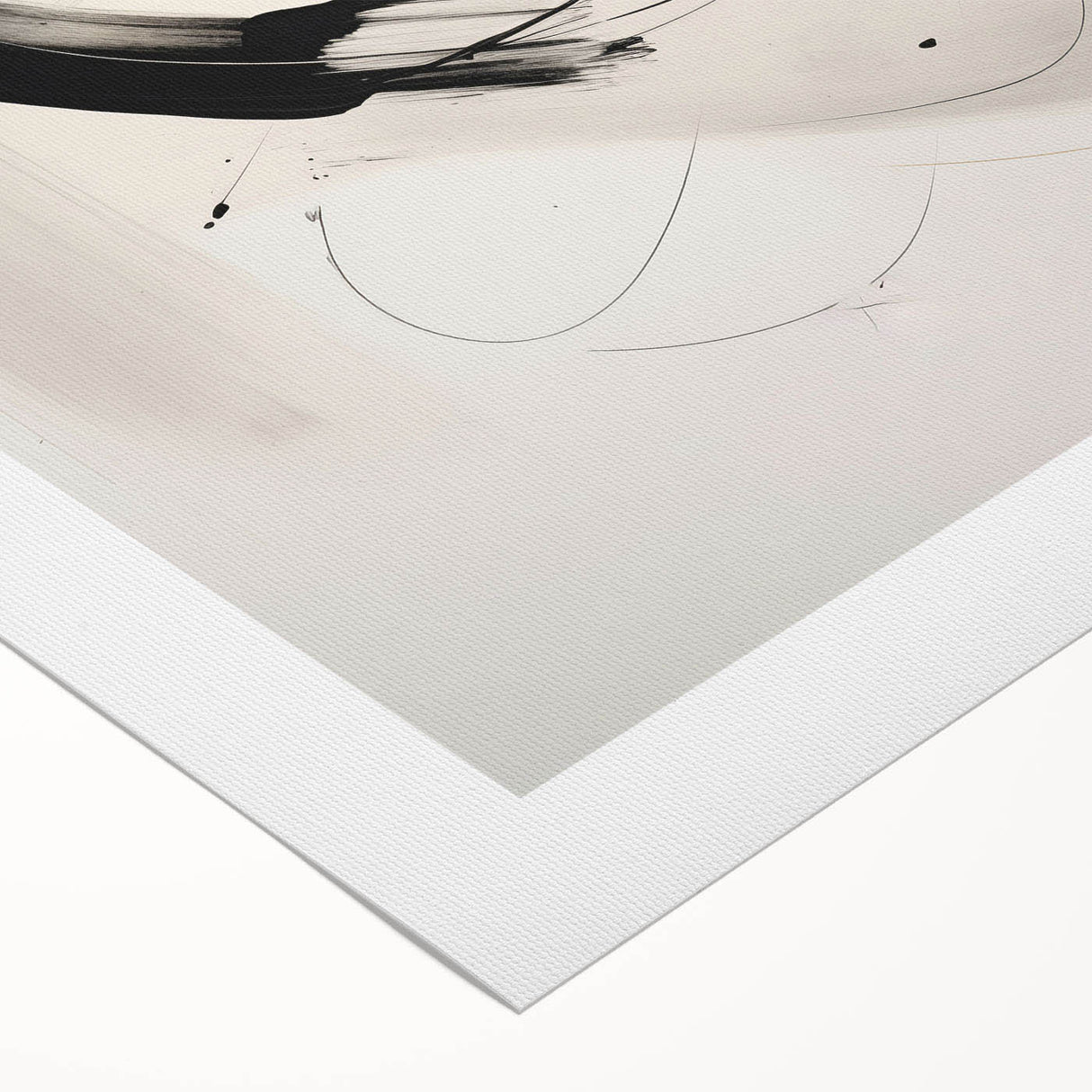 Abstract minimalist design wall art collection featuring soft pastel colors and geometric shapes on a rolled canvas, perfect for modern home decor.