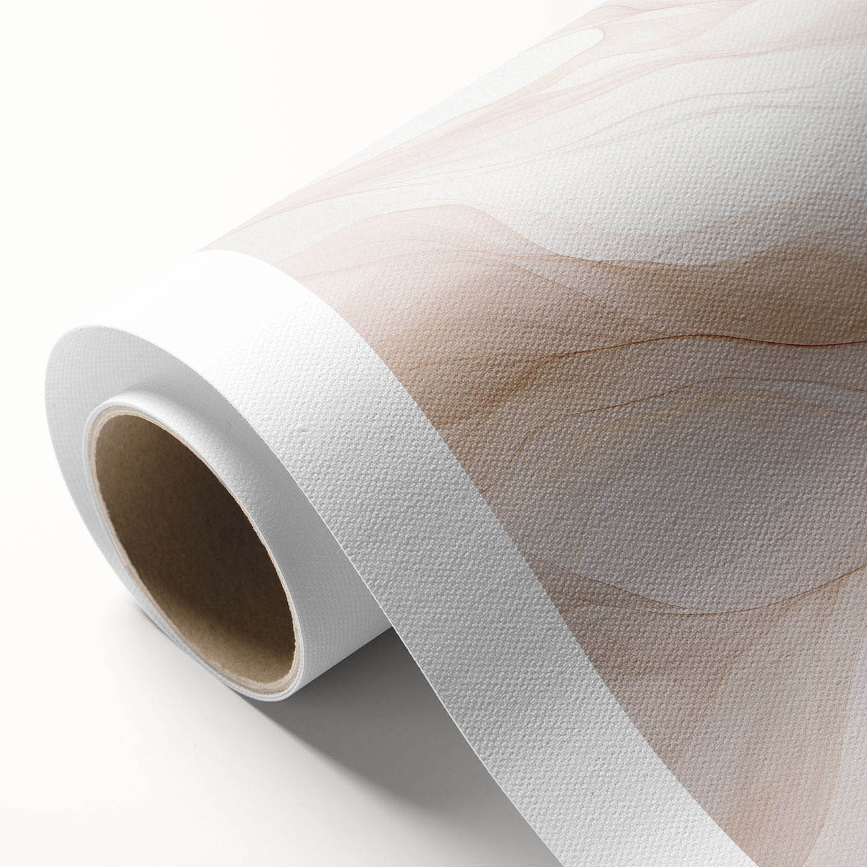 Abstract modern wall art design printed on rolled canvas, showcasing vibrant colors and geometric patterns, ideal for contemporary home decor.