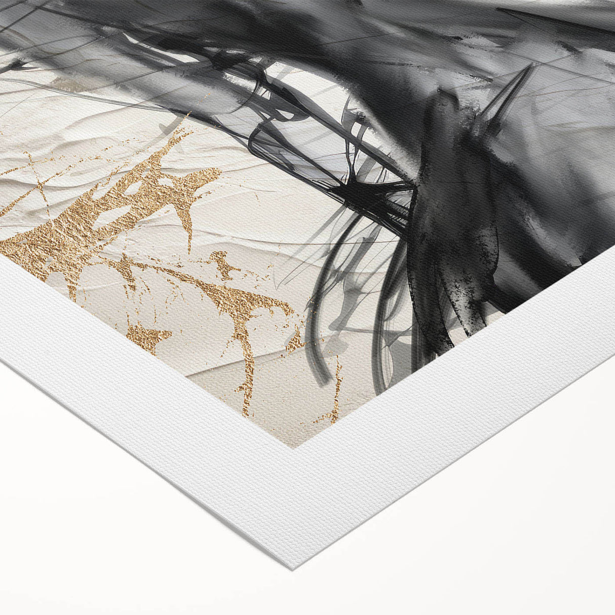 Abstract modern wall art canvas print showcasing vibrant colors and dynamic shapes, perfect for contemporary home decor or office spaces.