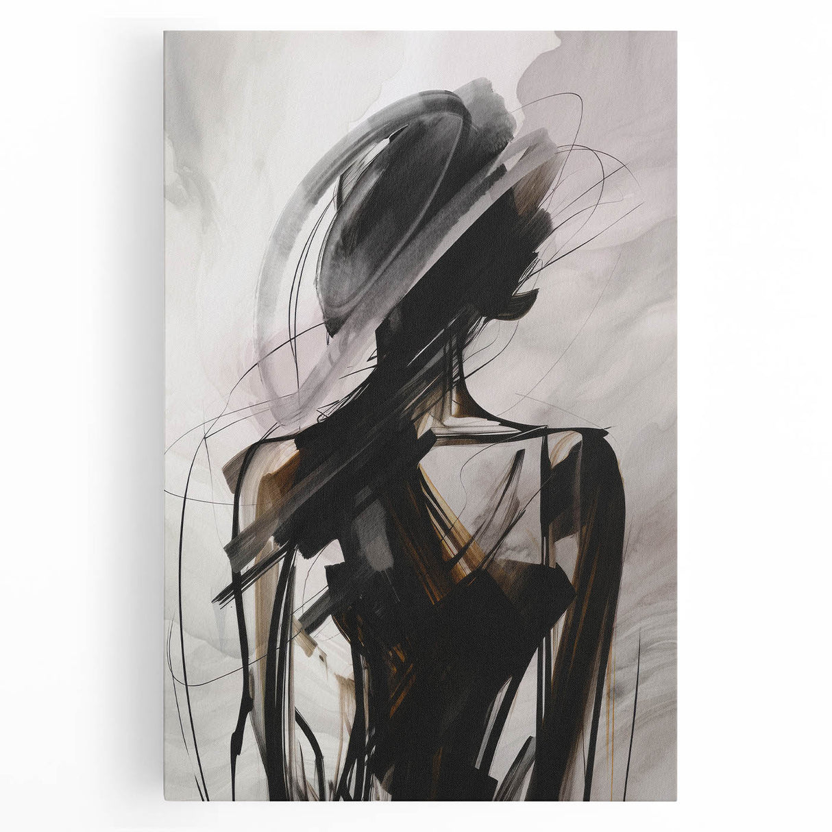 Abstract modern wall art collection showcasing vibrant colors and geometric shapes on stretched canvas, perfect for contemporary home decor.