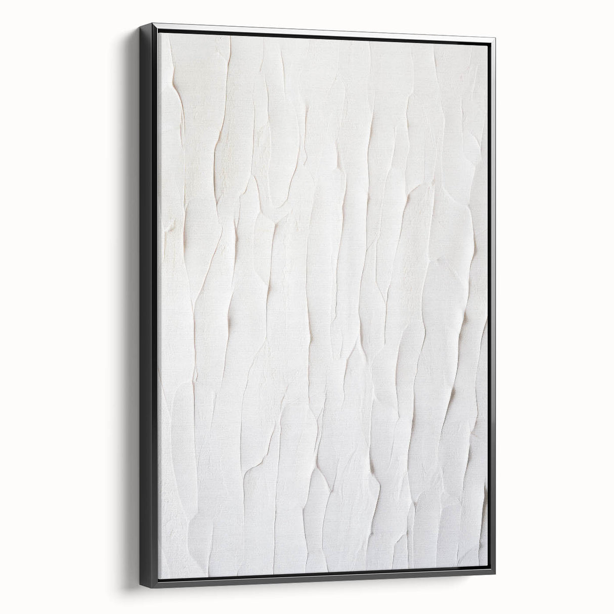 Framed modern abstract wall art featuring a black side view, with vibrant colors and geometric shapes, ideal for contemporary decor.