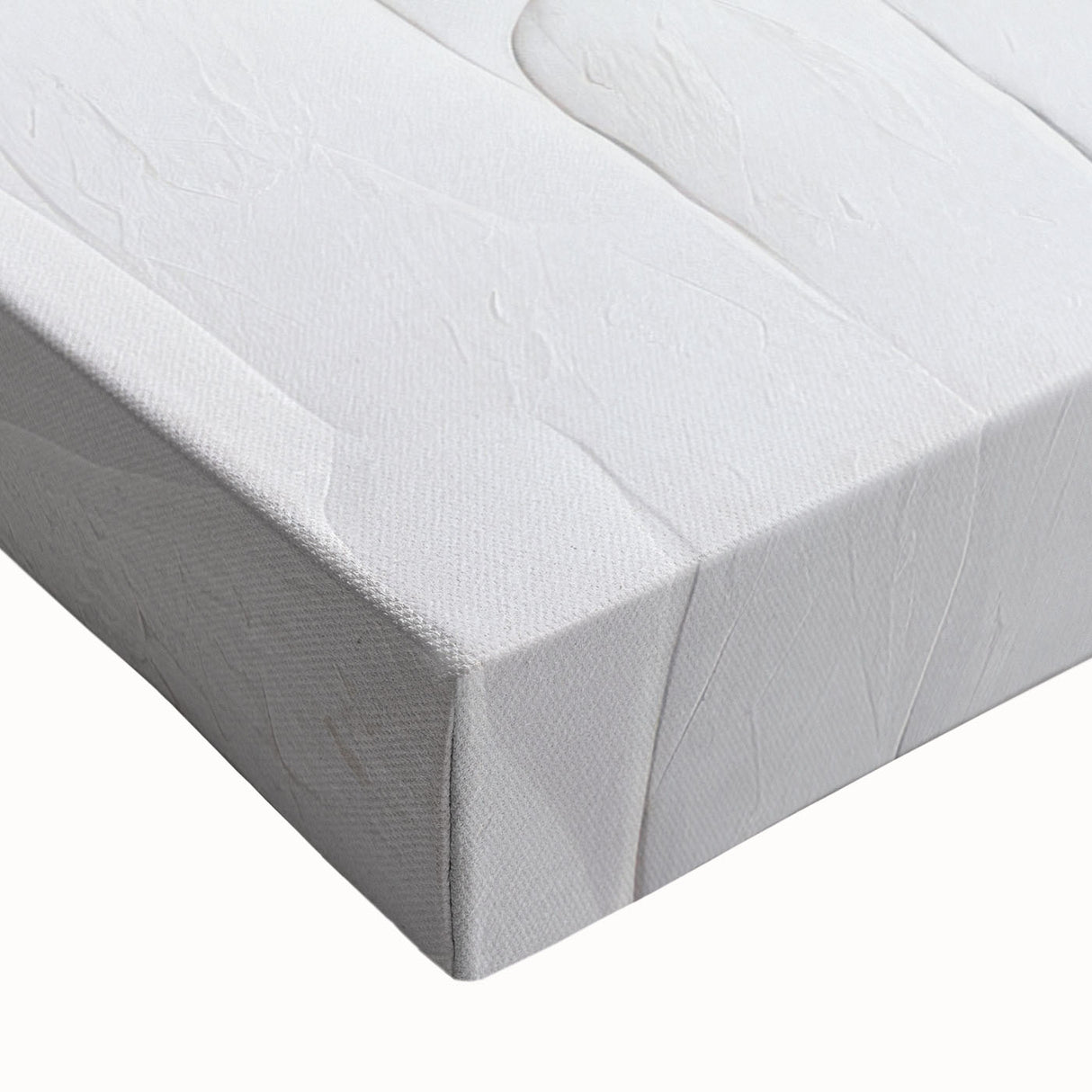 Close-up of an abstract modern wall art design printed on stretched canvas, showcasing vibrant colors and intricate patterns perfect for home decor.