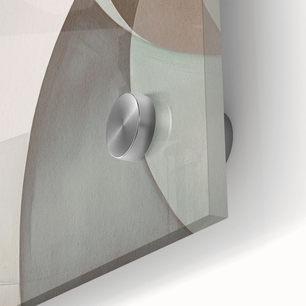 Close-up of an abstract modern wall art piece featuring vibrant colors and geometric shapes, designed for contemporary decor. Perfect for enhancing living spaces.