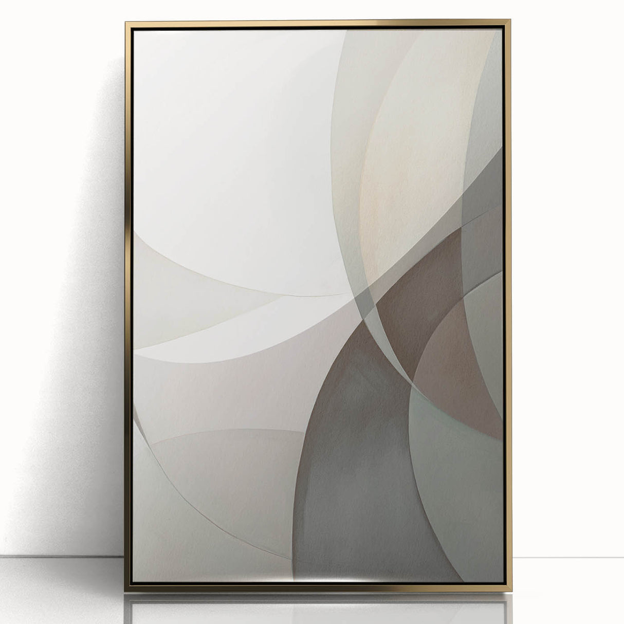 Framed abstract modern wall art featuring a gold-accented design, showcasing intricate patterns against a sleek black background, perfect for contemporary decor.