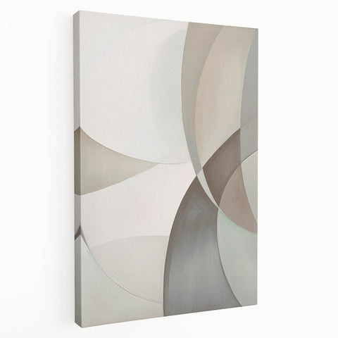 Abstract modern wall art collection showcasing vibrant colors and geometric patterns on stretched canvas, perfect for contemporary home decor.